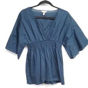 Old Navy Boho Blue Top